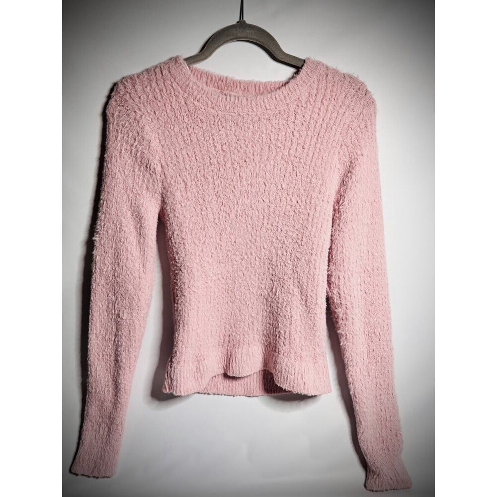 Rue21 Dusty Pink Fuzzy Long Sleeve Sweater